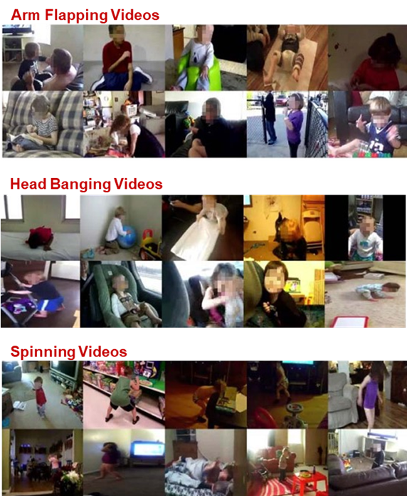 Sample frames from SSBD and ESBD datasets