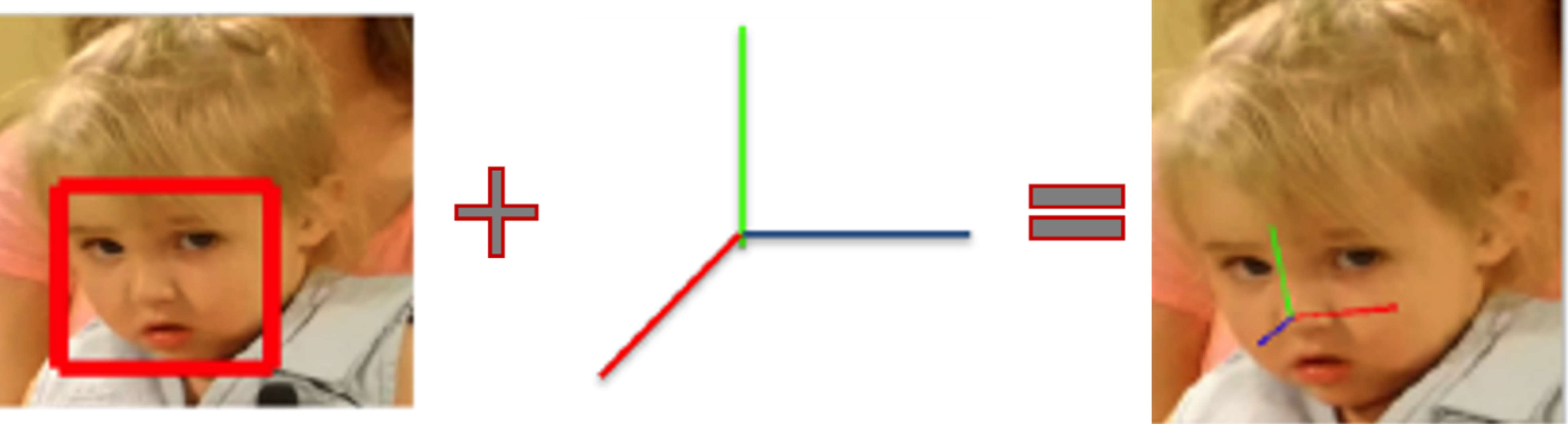 Head pose estimation using facial landmarks